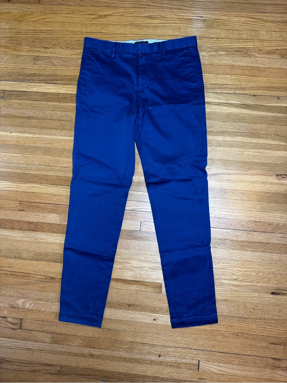 Banana Republic Navy Slim Fit Tapered Stretch Chinos 34x36